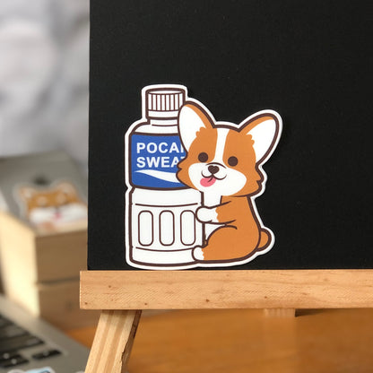 Corgi Stickers-Pocari 哥基貼紙-寶礦力