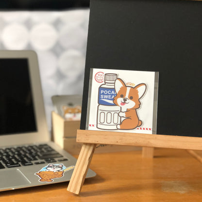 Dachshund Stickers-Pocari 臘腸狗貼紙-寶礦力