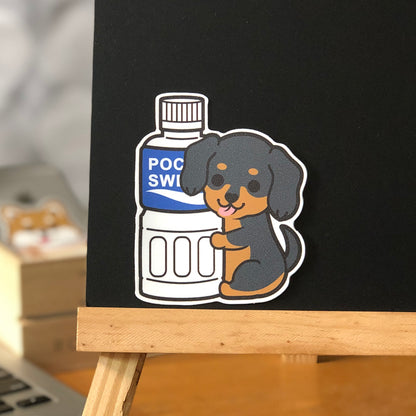 Dachshund Stickers-Pocari 臘腸狗貼紙-寶礦力