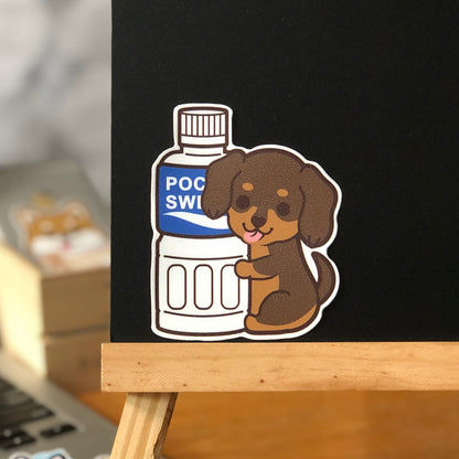 Dachshund Stickers-Pocari 臘腸狗貼紙-寶礦力