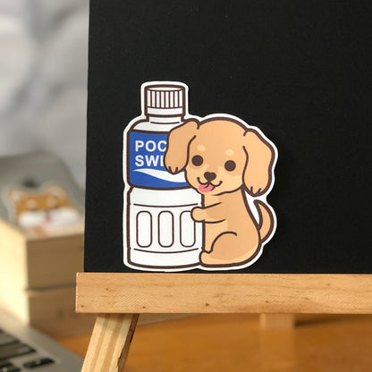 Dachshund Stickers-Pocari 臘腸狗貼紙-寶礦力