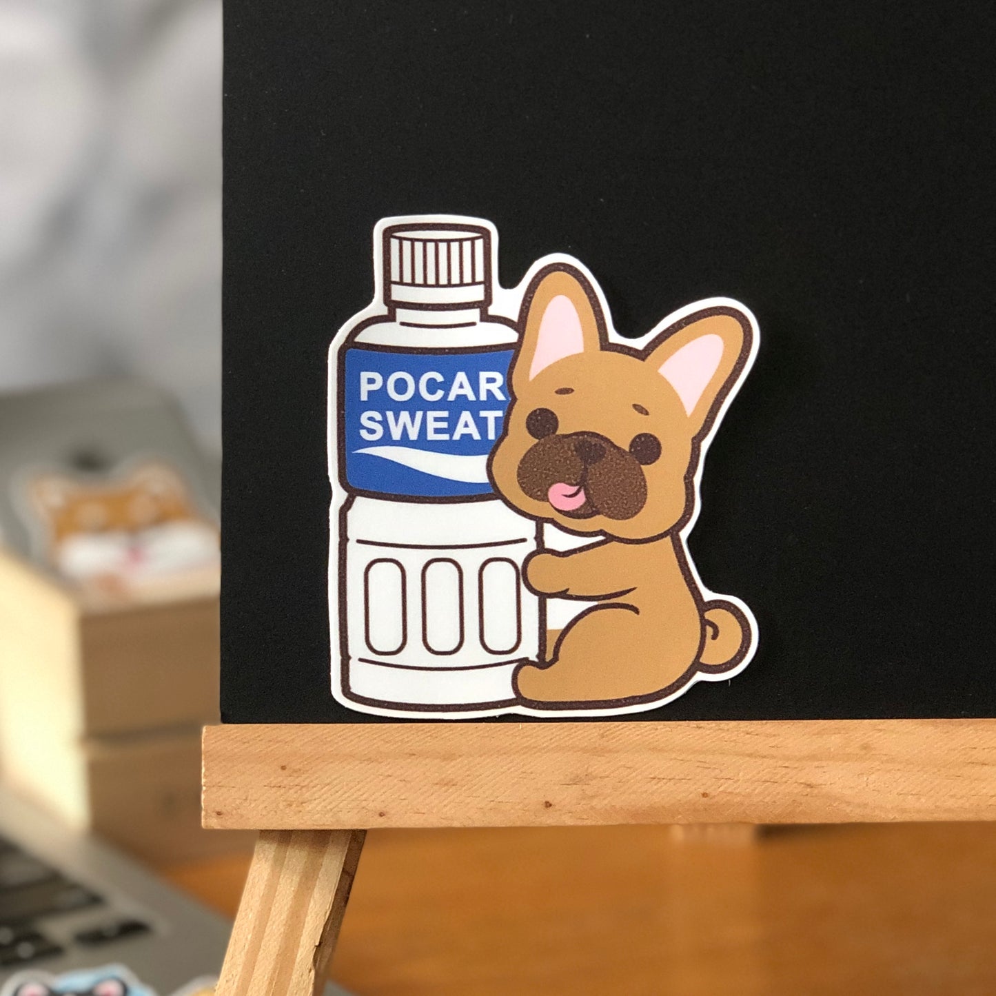 Frenchie Stickers-Pocari 法鬥貼紙-寶礦力
