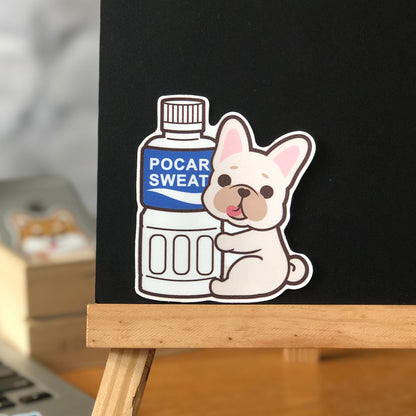 Frenchie Stickers-Pocari 法鬥貼紙-寶礦力