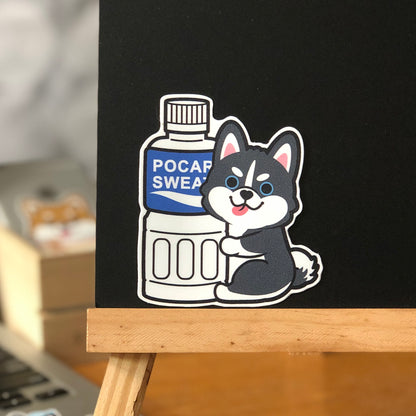 Husky Stickers-Pocari 雪橇狗貼紙-寶礦力