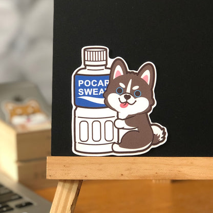 Husky Stickers-Pocari 雪橇狗貼紙-寶礦力
