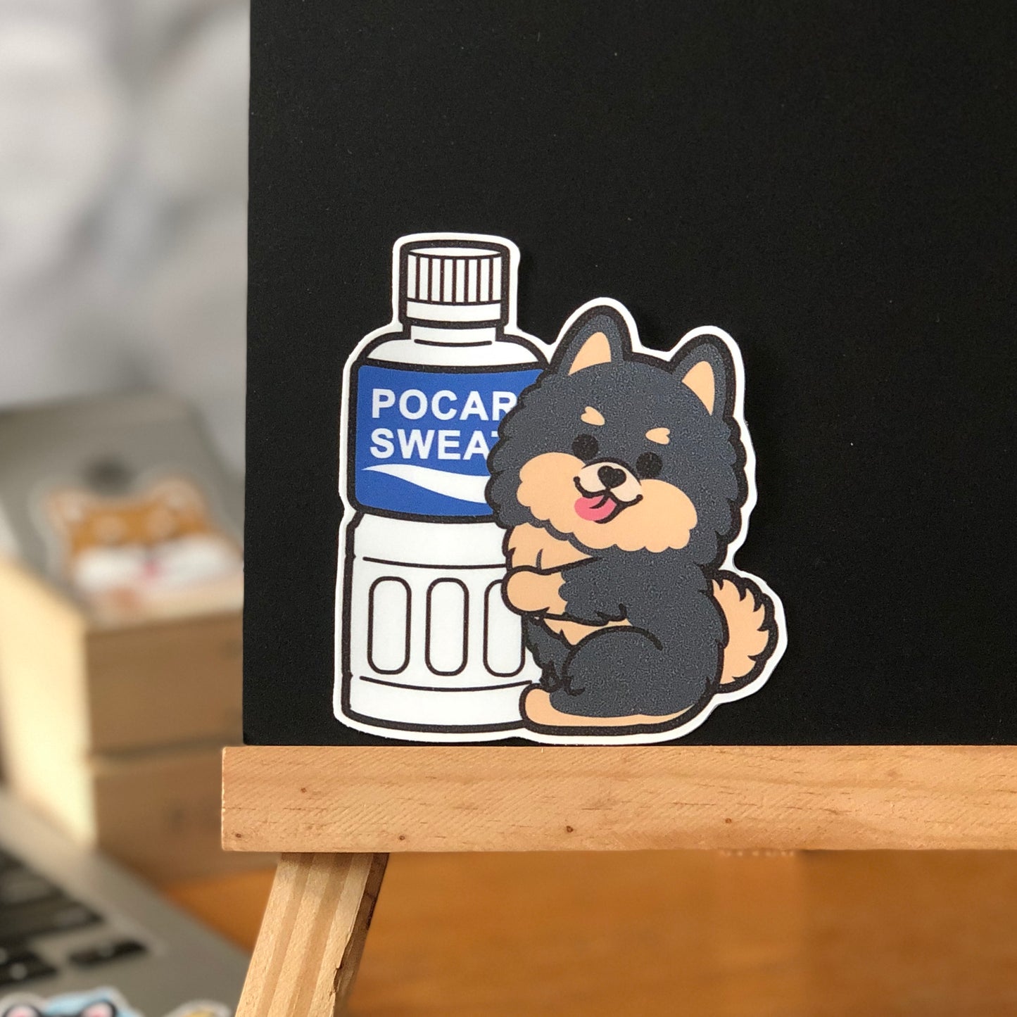 Pomeranian Stickers-Pocari 松鼠狗貼紙-寶礦力