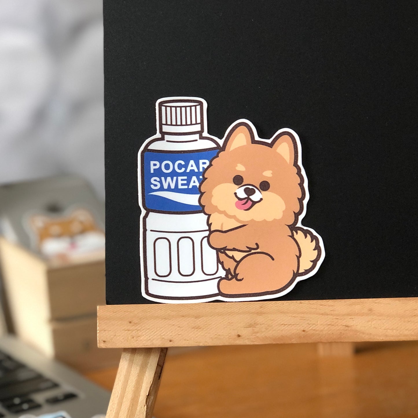 Pomeranian Stickers-Pocari 松鼠狗貼紙-寶礦力