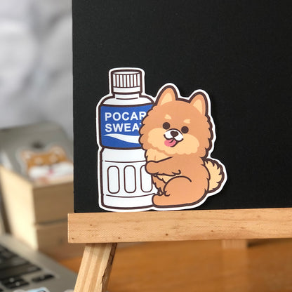 Pomeranian Stickers-Pocari 松鼠狗貼紙-寶礦力