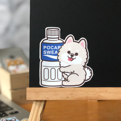 Pomeranian Stickers-Pocari 松鼠狗貼紙-寶礦力