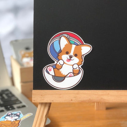 Corgi Stickers-Pokeball 哥基貼紙-精靈球