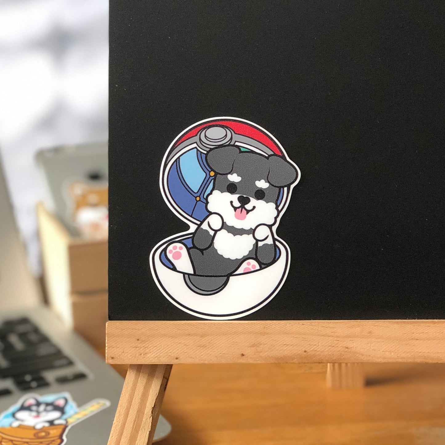 Schnauzer Stickers-Pokeball 史納莎貼紙-精靈球