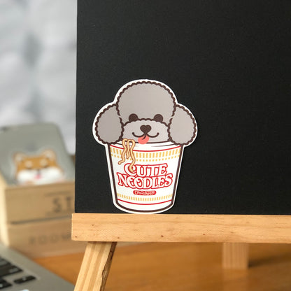 Poodle Stickers-Cup Noodle 貴婦狗貼紙-杯麵
