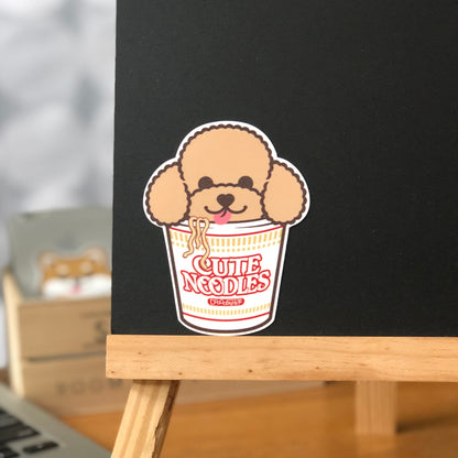 Poodle Stickers-Cup Noodle 貴婦狗貼紙-杯麵