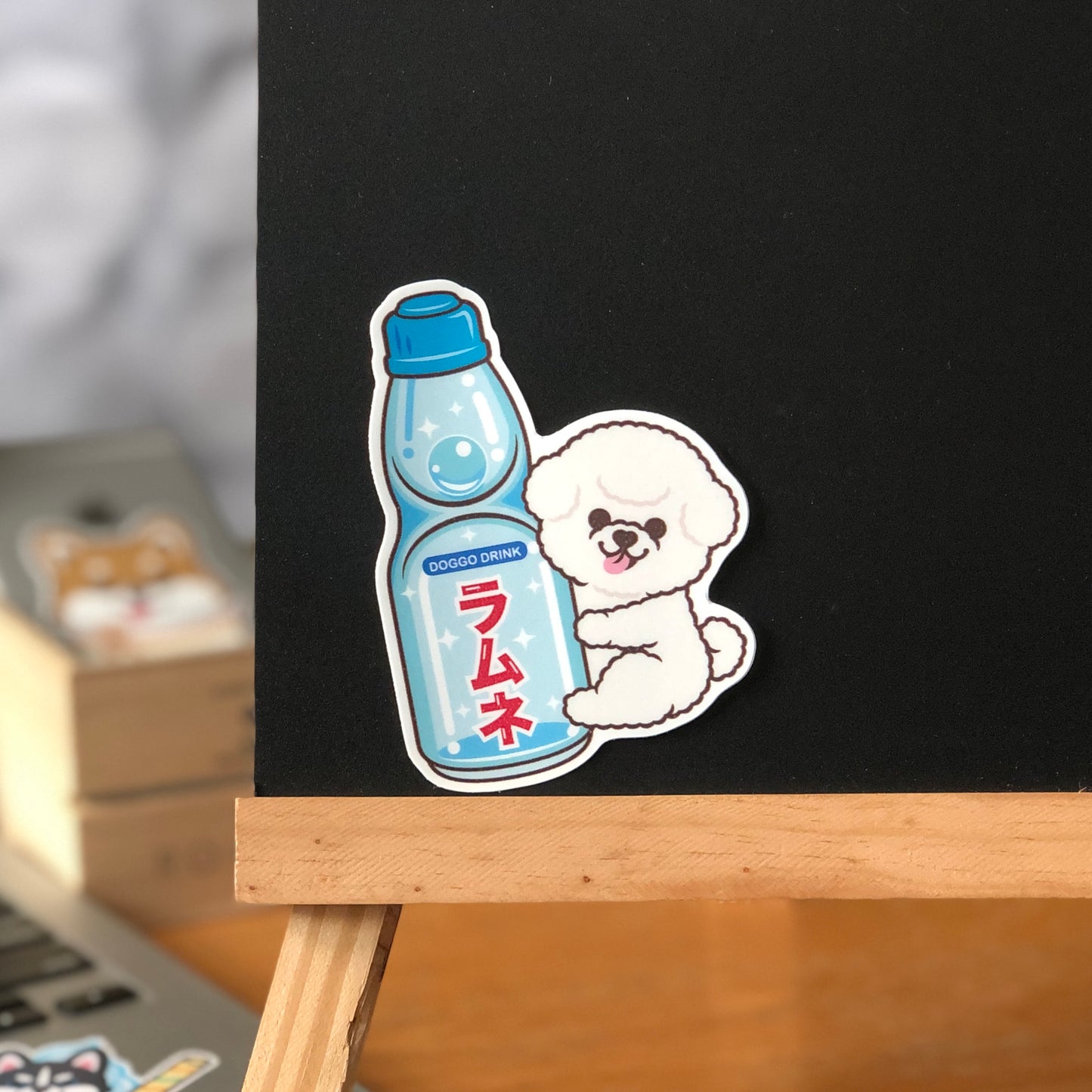 Bichon Stickers-Ramune 比熊犬貼紙-波子汽水