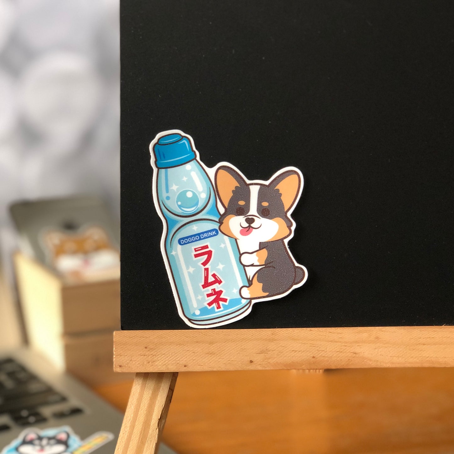 Corgi Stickers-Ramune 哥基貼紙-波子汽水