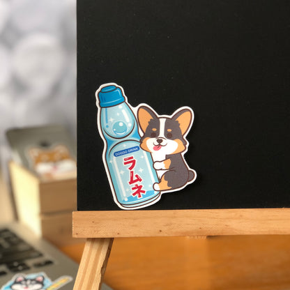 Corgi Stickers-Ramune 哥基貼紙-波子汽水