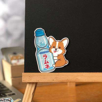 Corgi Stickers-Ramune 哥基貼紙-波子汽水