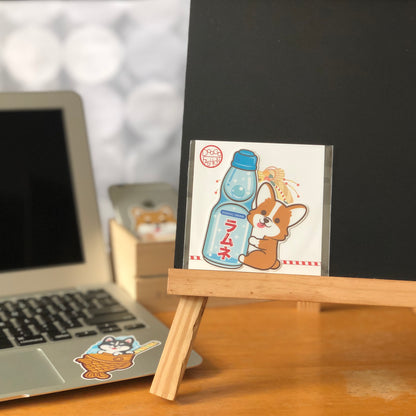 Shiba Stickers-Ramune 柴犬貼紙-波子汽水