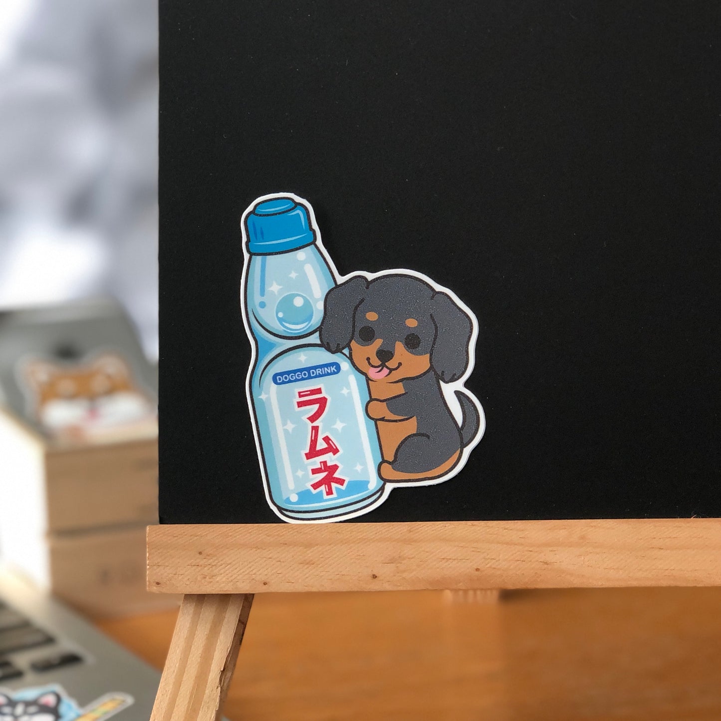 Dachshund Stickers-Ramune 臘腸狗貼紙-波子汽水