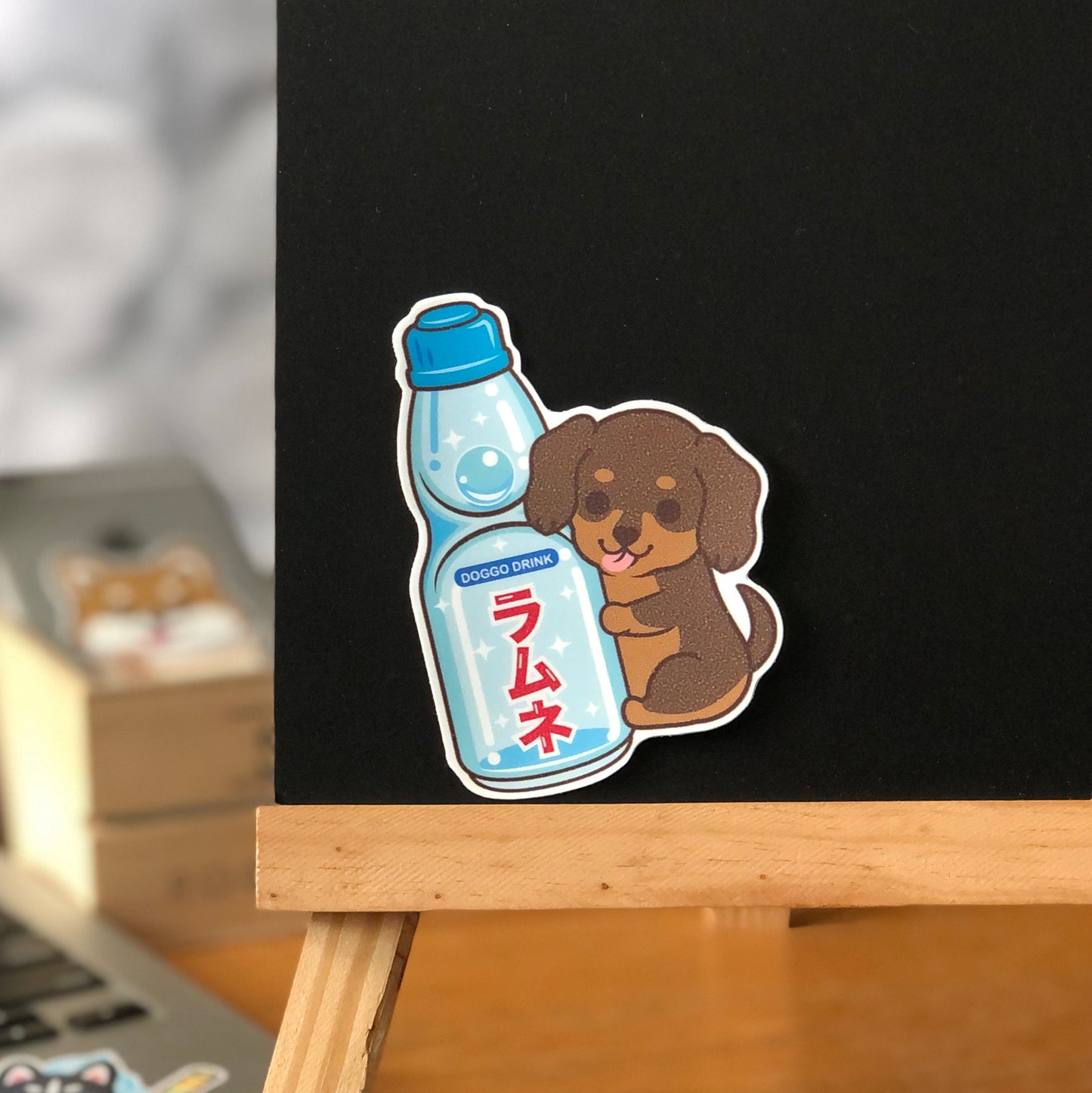 Dachshund Stickers-Ramune 臘腸狗貼紙-波子汽水