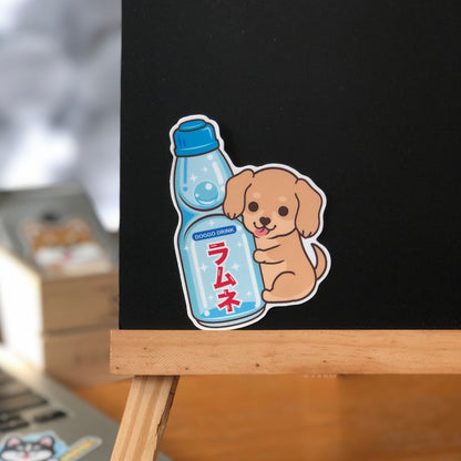 Dachshund Stickers-Ramune 臘腸狗貼紙-波子汽水