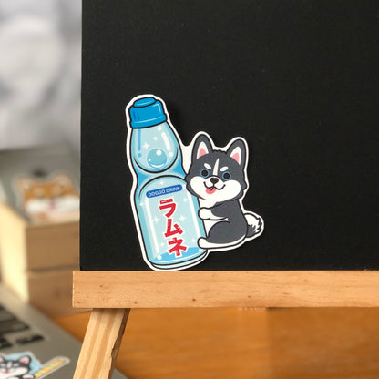 Husky Stickers-Ramune 雪橇狗貼紙-波子汽水