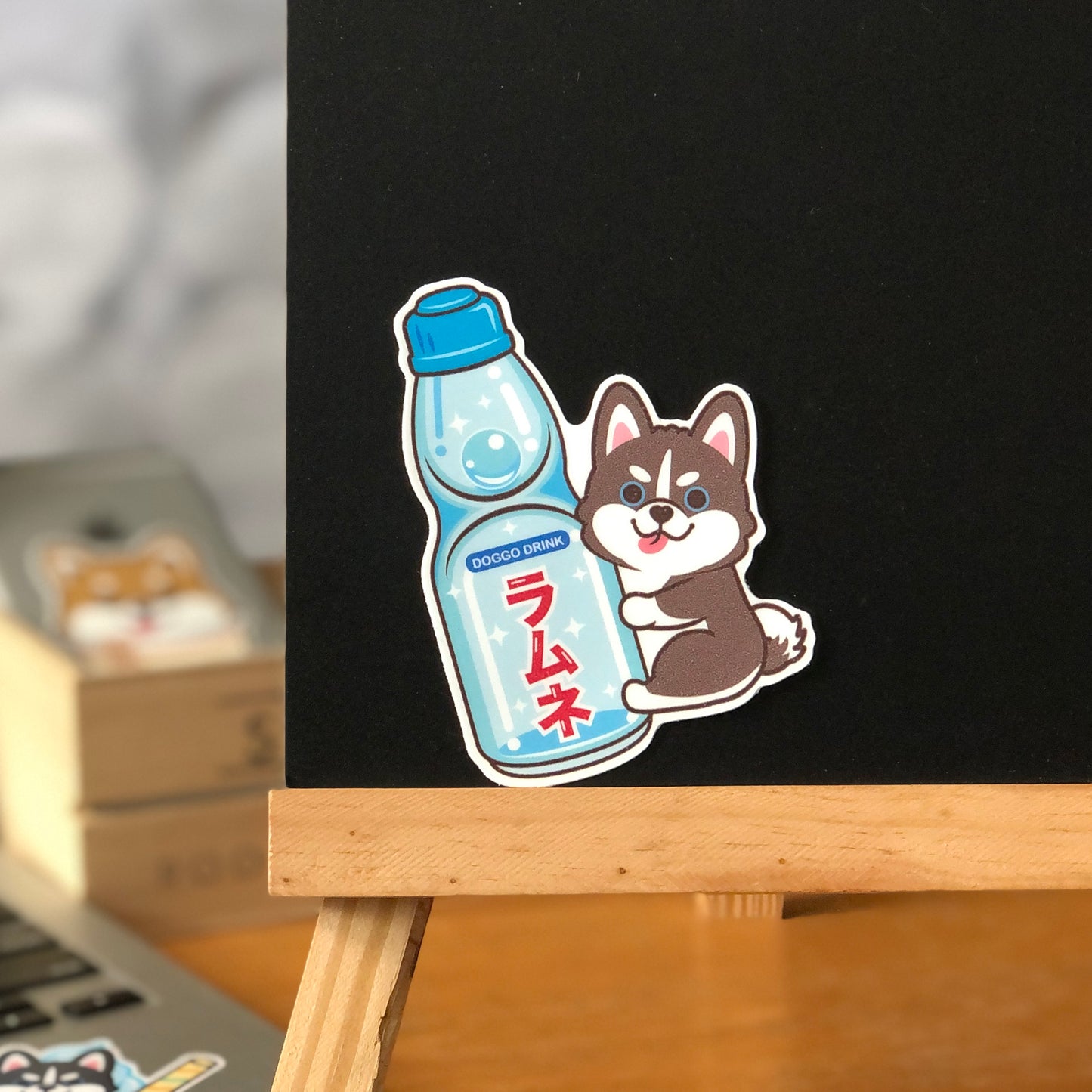 Husky Stickers-Ramune 雪橇狗貼紙-波子汽水