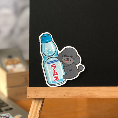 Poodle Stickers-Ramune 貴婦狗貼紙-波子汽水