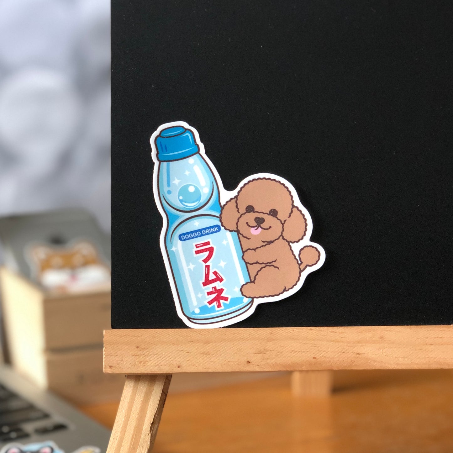 Poodle Stickers-Ramune 貴婦狗貼紙-波子汽水