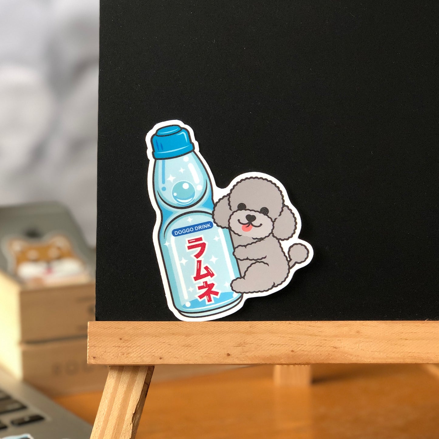 Poodle Stickers-Ramune 貴婦狗貼紙-波子汽水