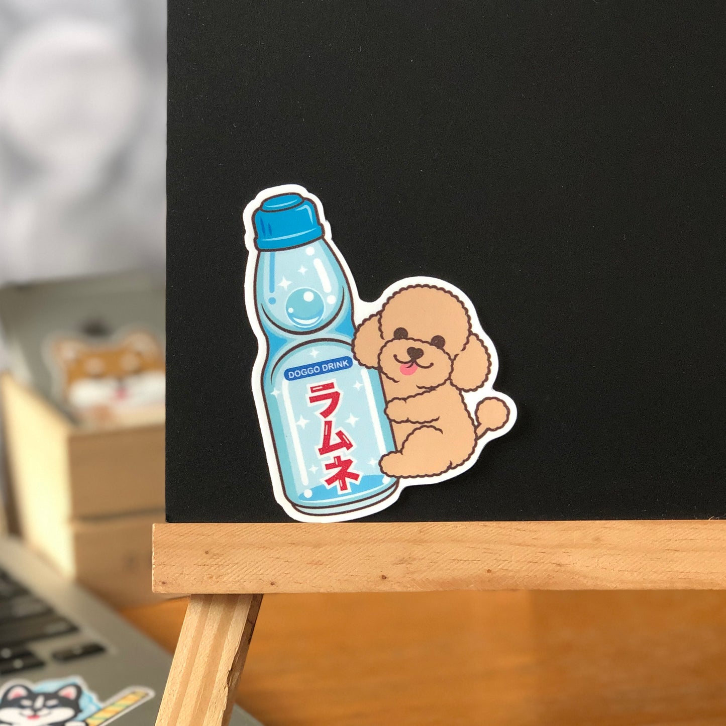 Poodle Stickers-Ramune 貴婦狗貼紙-波子汽水