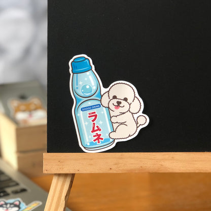 Poodle Stickers-Ramune 貴婦狗貼紙-波子汽水