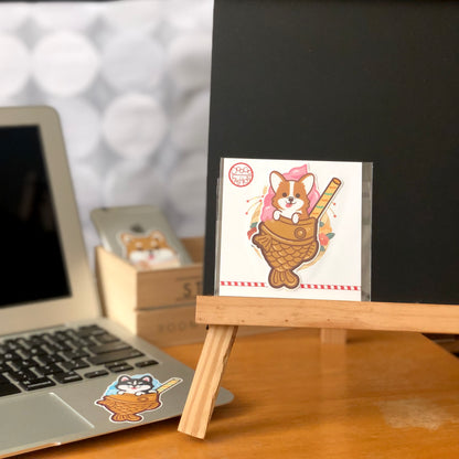 Shiba Stickers-Taiyaki Ice-cream 柴犬貼紙-鯛魚雪糕