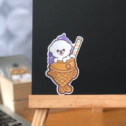 Bichon Stickers-Taiyaki Ice-cream 比熊犬貼紙-鯛魚雪糕