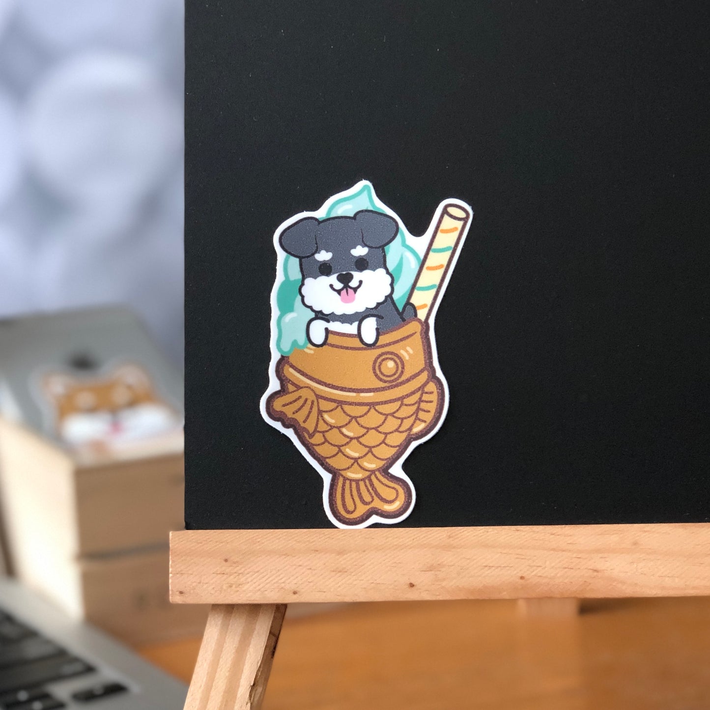 Schnauzer Stickers-Taiyaki Ice-cream 史納莎貼紙-鯛魚雪糕