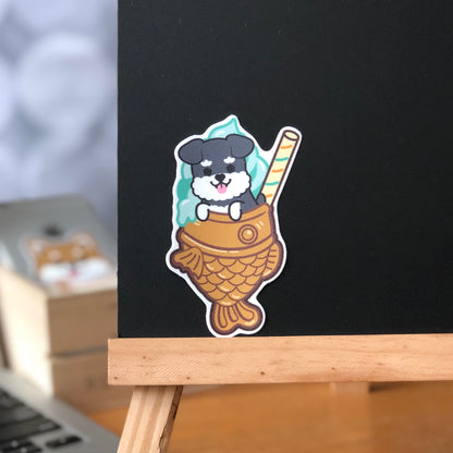 Schnauzer Stickers-Taiyaki Ice-cream 史納莎貼紙-鯛魚雪糕