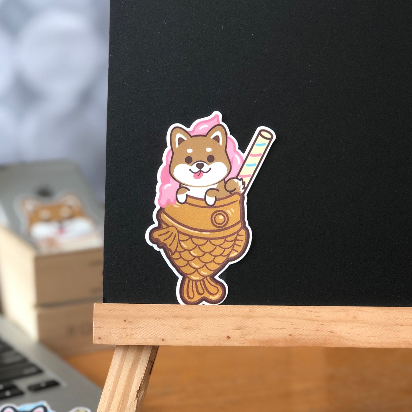 Shiba Stickers-Taiyaki Ice-cream 柴犬貼紙-鯛魚雪糕