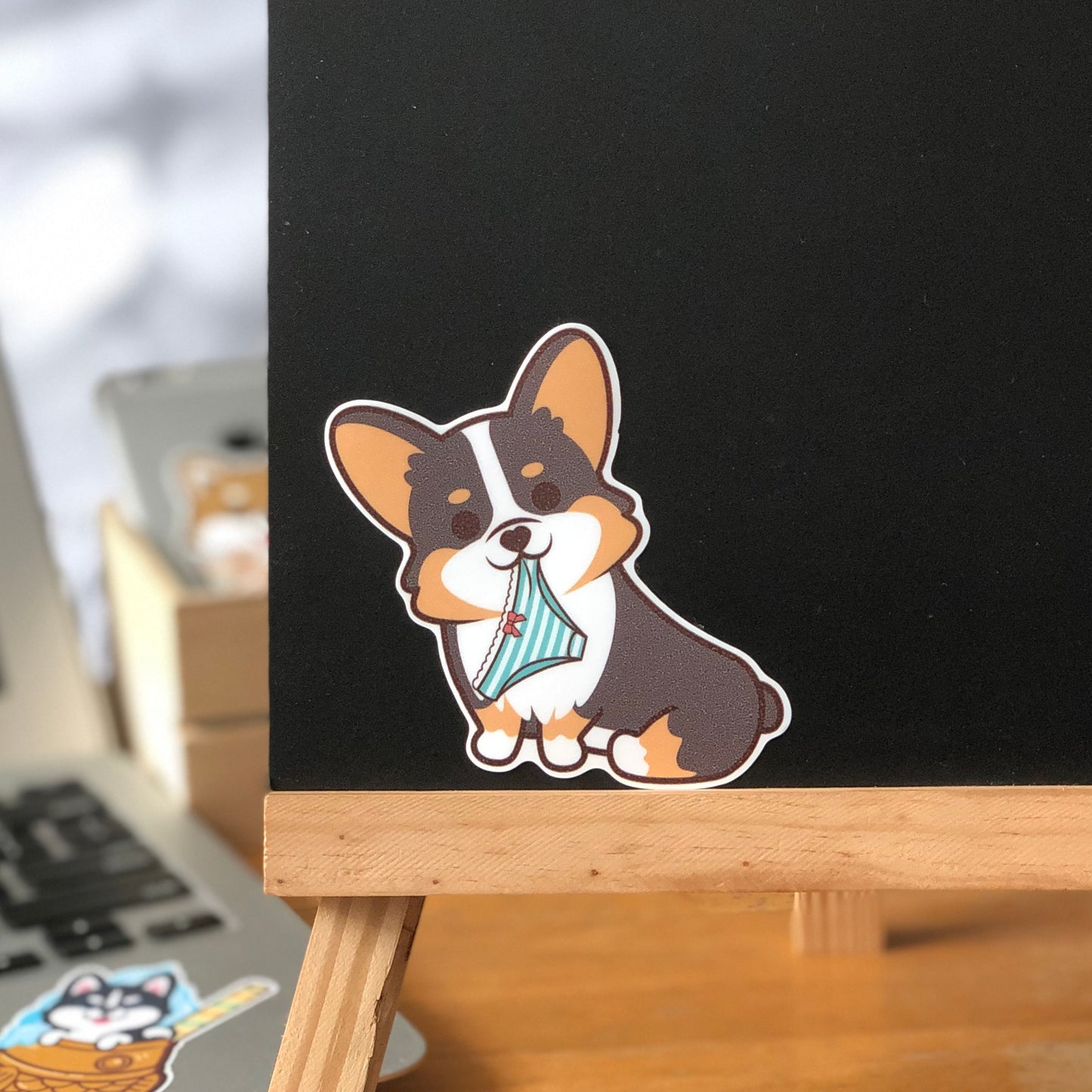 Corgi Stickers-Panties 哥基貼紙-偷底褲