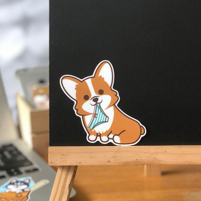 Corgi Stickers-Panties 哥基貼紙-偷底褲
