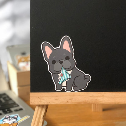 Frenchie Stickers-Panties 法鬥貼紙-偷底褲