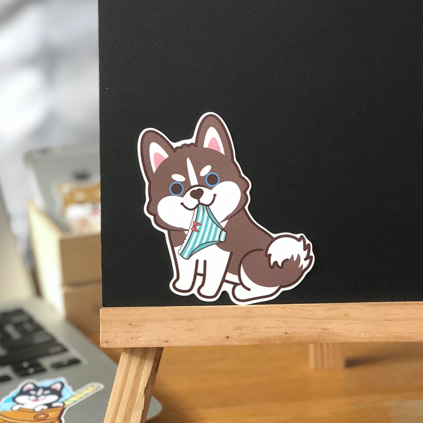 Husky Stickers-Panties 雪橇狗貼紙-偷底褲