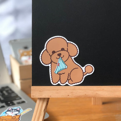 Poodle Stickers-Panties 貴婦狗貼紙-偷底褲