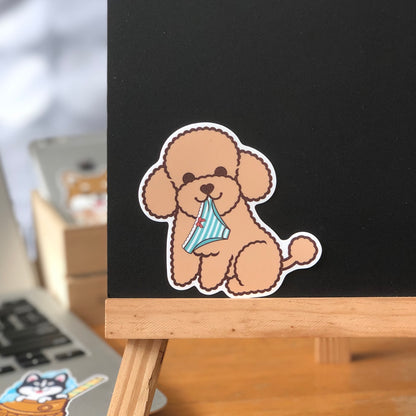 Poodle Stickers-Panties 貴婦狗貼紙-偷底褲
