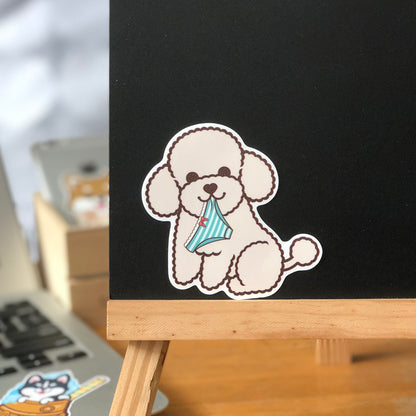 Poodle Stickers-Panties 貴婦狗貼紙-偷底褲
