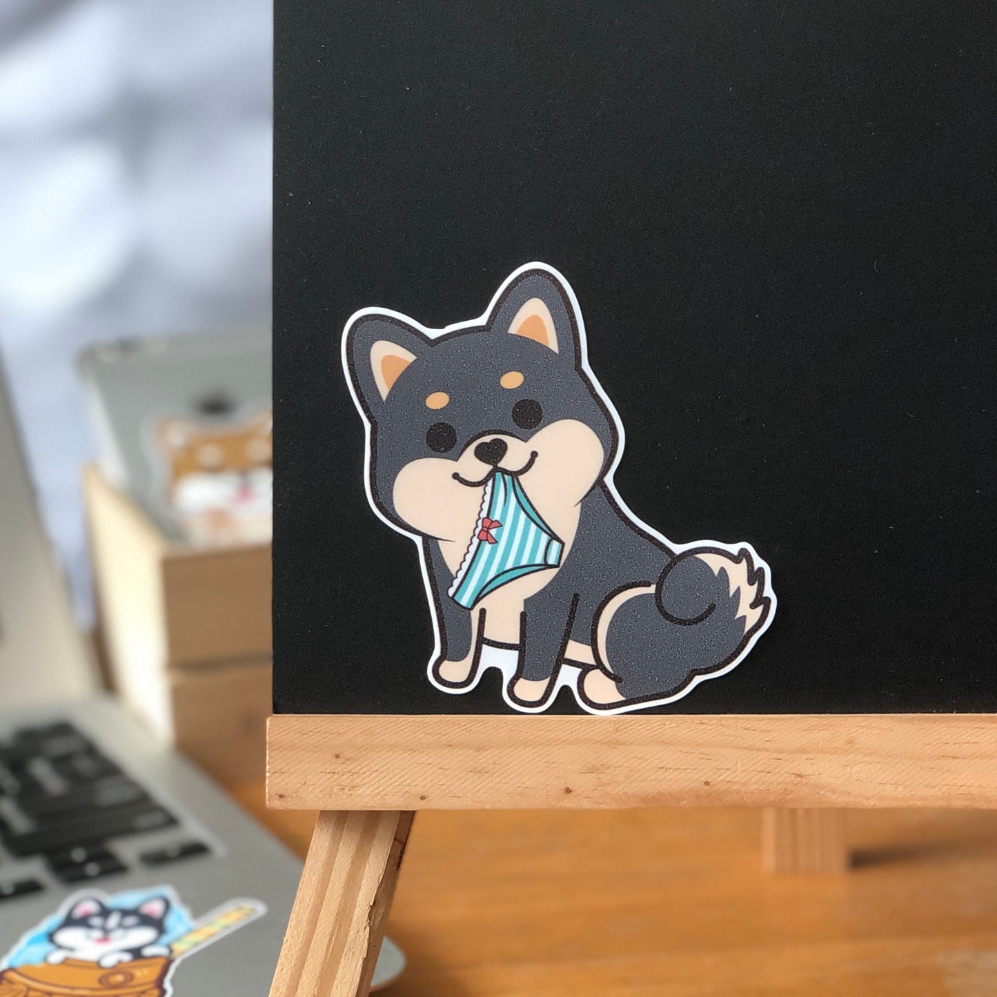 Shiba Stickers-Panties 柴犬貼紙-偷底褲