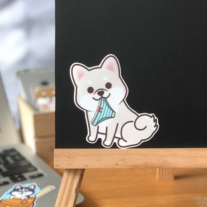 Shiba Stickers-Panties 柴犬貼紙-偷底褲