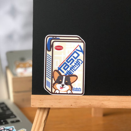 Corgi Stickers-Vita Soya Milk 哥基貼紙-維他奶