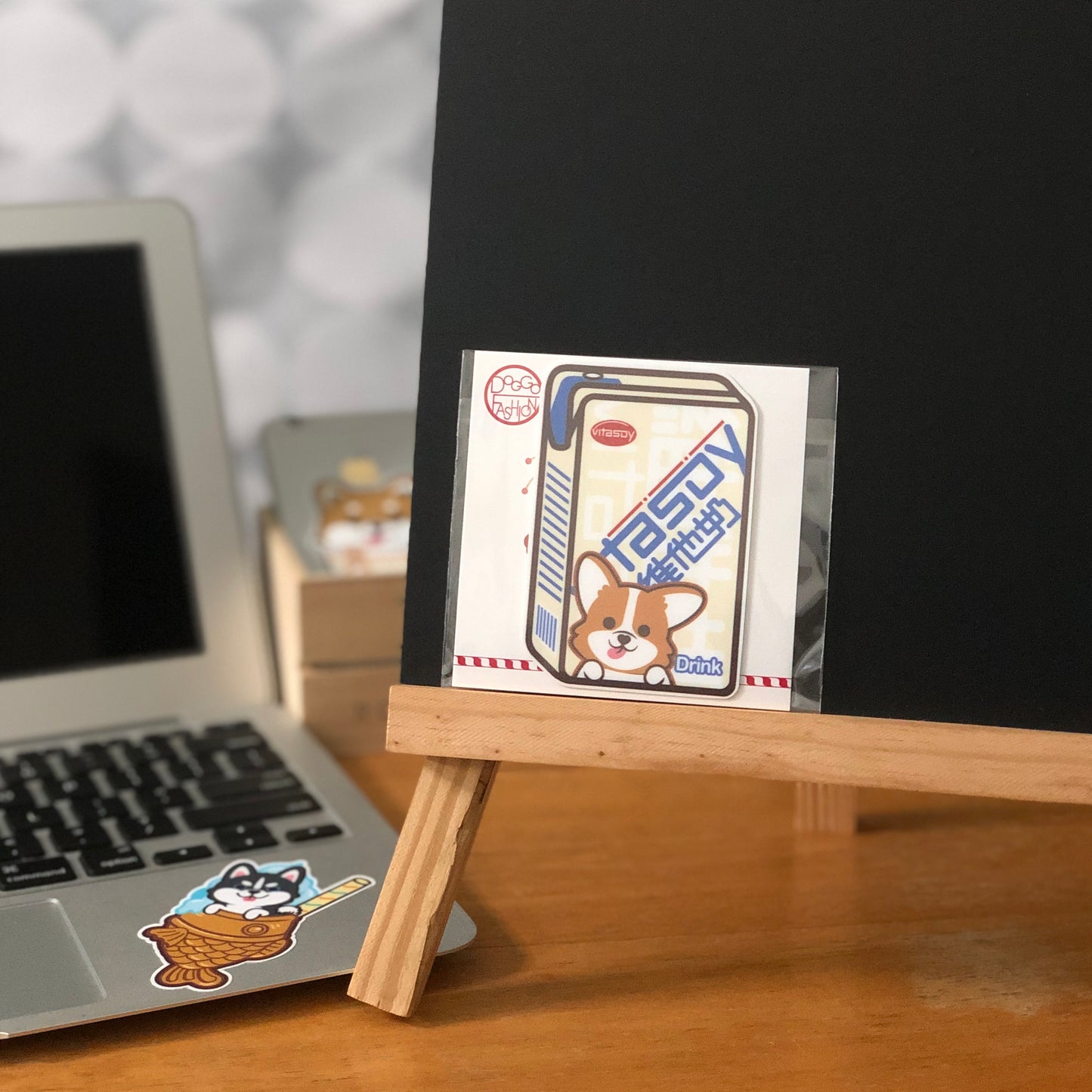 Pug Stickers-Vita Soya Milk 八哥貼紙-維他奶