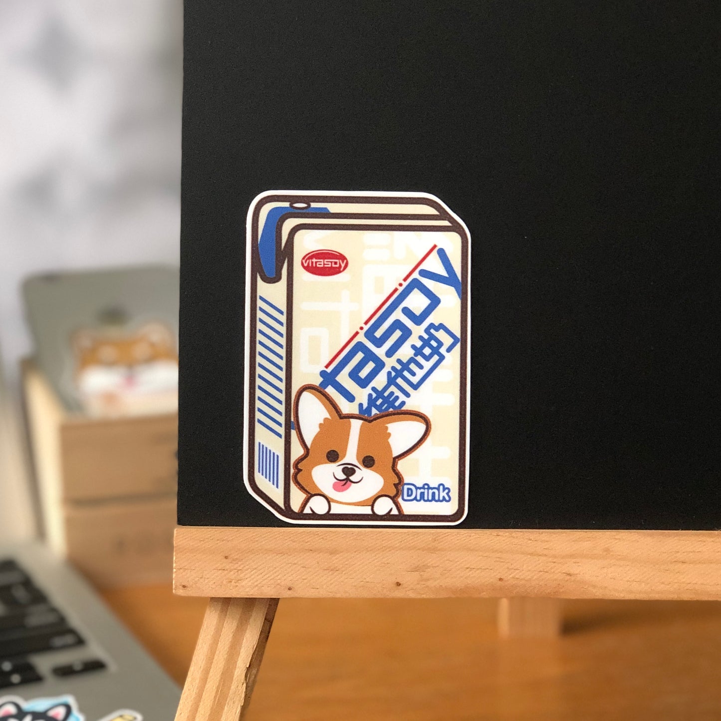 Corgi Stickers-Vita Soya Milk 哥基貼紙-維他奶