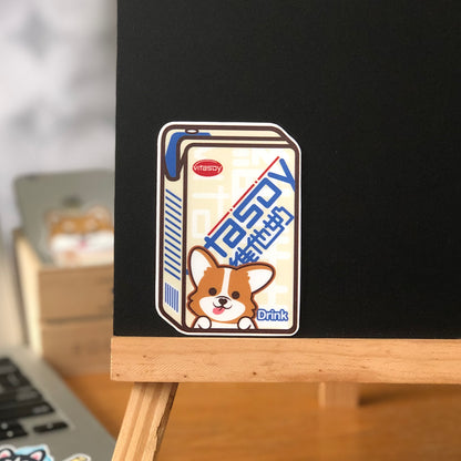 Corgi Stickers-Vita Soya Milk 哥基貼紙-維他奶